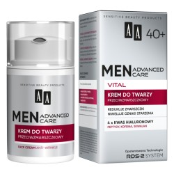 AA MEN ADVANCED CARE VITAL 40+ Anti-Wrinkle Face Cream 50ml