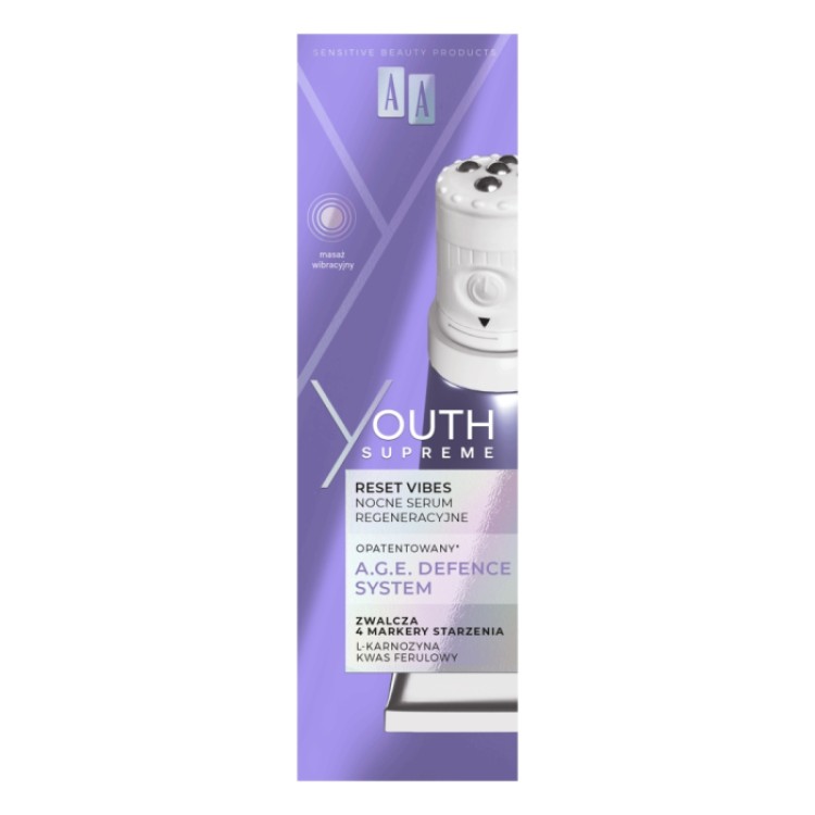 AA YOUTH SUPREME Reset Vibes Nourishing night serum 30ml