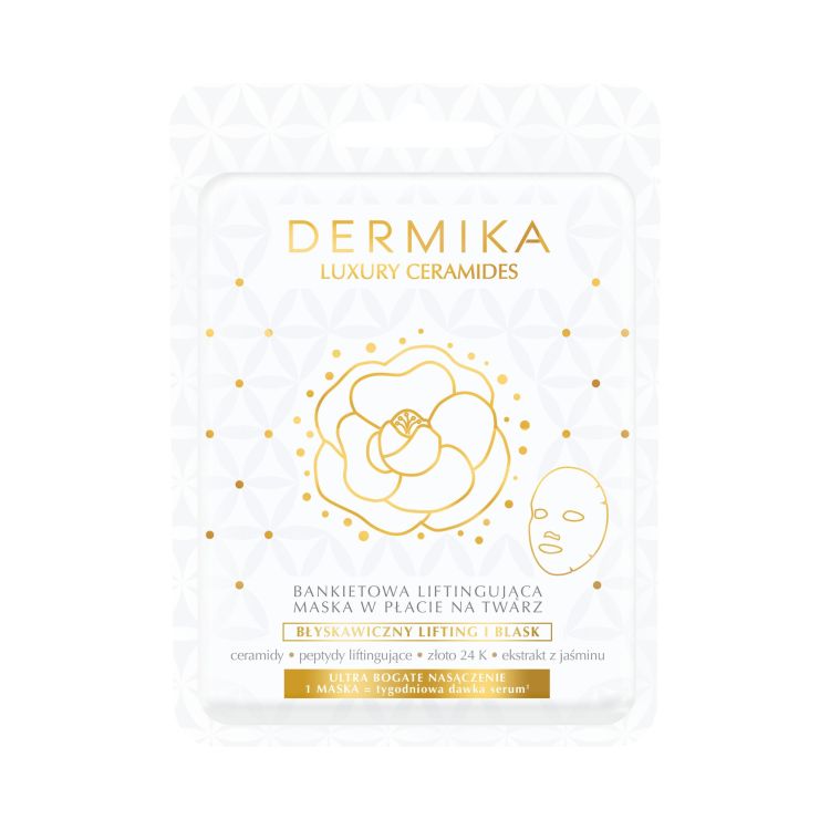 DERMIKA LUXURY CERAMIDES Banquet lifting sheet mask for the face, 1 piece