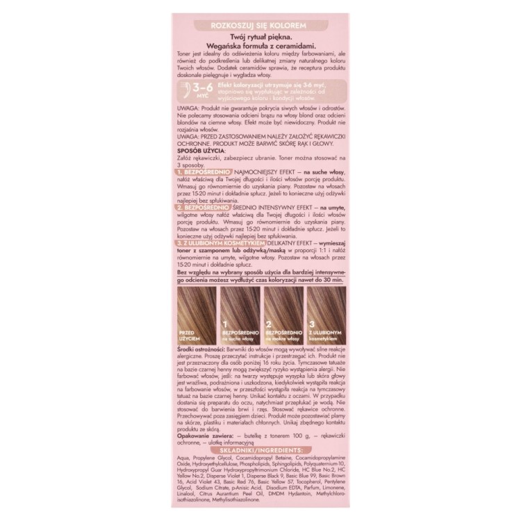 JOANNA ULTRA COLOR HAIR TONER Sweet Cappuccino 100 g JOANNA ULTRA COLOR HAIR TONER Sweet Cappuccino 100 g