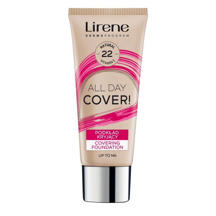 LIRENE ALL DAY COVER! Covering Foundation - Natural 22 30ML LIRENE ALL DAY COVER! Covering Foundation - Natural 22 30ML