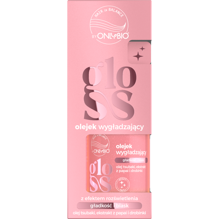 Onlybio Hair in Balance GLOSS Smoothing Oil with brightening effect 20ml Onlybio Hair in Balance GLOSS Smoothing Oil with brightening effect 20ml