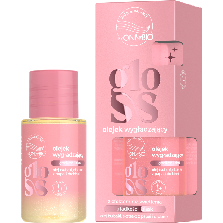 Onlybio Hair in Balance GLOSS Smoothing Oil with brightening effect 20ml Onlybio Hair in Balance GLOSS Smoothing Oil with brightening effect 20ml