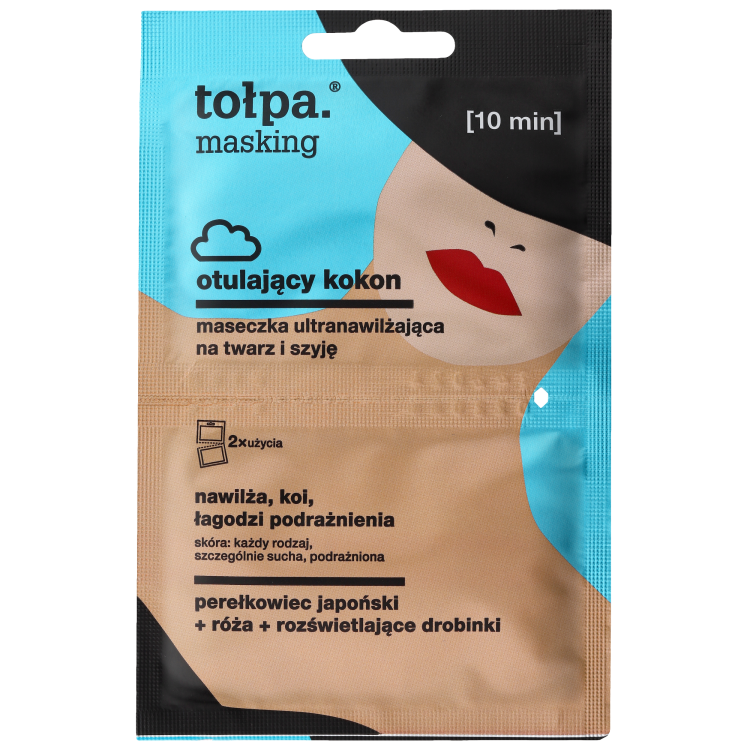 TOLPA MASKING WRAP COCOON ultra-moisturizing mask for face and neck, 2x5 ml TOLPA MASKING WRAP COCOON ultra-moisturizing mask for face and neck, 2x5 ml