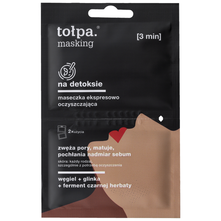 TOLPA MASKING ON DETOX express cleansing mask, 2x5 ml TOLPA MASKING ON DETOX express cleansing mask, 2x5 ml